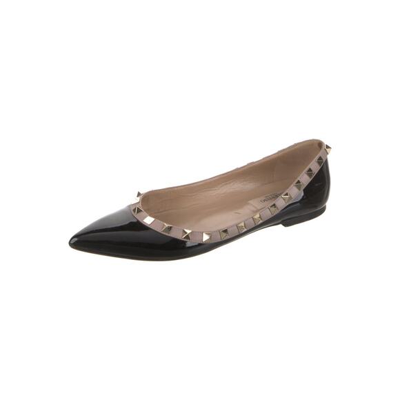 ❤️Valentino Rockstud Patent Leather Ballet Flats❤️ - Picture 2 of 5